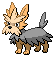 Shiny Herdier in Black & White