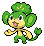 Shiny Pansage in Black & White
