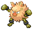 Shiny Primeape in Black & White