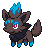 Shiny Zorua in Black & White