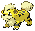 Shiny Growlithe in Black & White