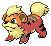 Growlithe in Black & White