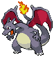 Shiny Charizard in Black & White