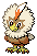 Shiny Rufflet in Black & White