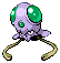 Shiny Tentacool in Black & White