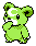 Shiny Teddiursa in Crystal