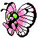 Shiny Butterfree sprite