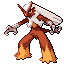 Shiny Blaziken sprite
