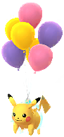 Flying Purple Pikachu