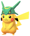 Rayquaza Hat Pikachu