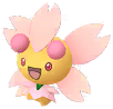 Shiny Cherrim Sunny in Pokémon GO
