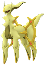 Shiny Arceus Electric in Pokémon GO