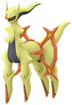 Shiny Arceus Fighting in Pokémon GO