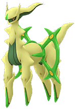 Shiny Arceus Grass in Pokémon GO