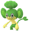 Shiny Pansage in Pokémon GO