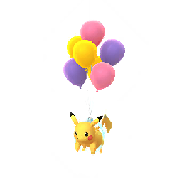 Flying Purple Pikachu