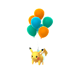 Flying Orange Pikachu