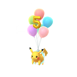 Flying 5th Anniversary Pikachu
