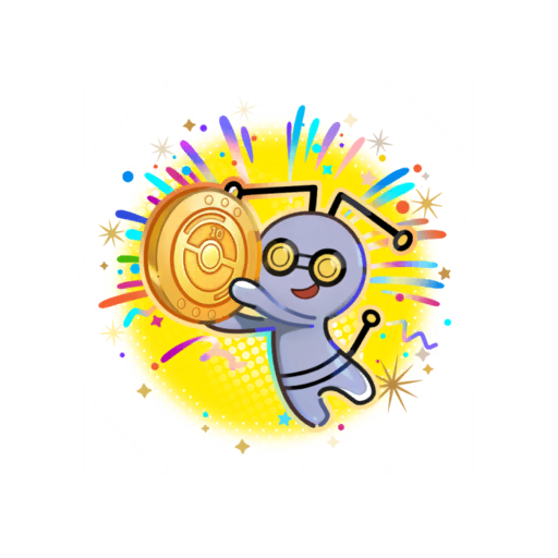 Gimmighoul — 10th Anniversary #1 Pokémon GO sticker