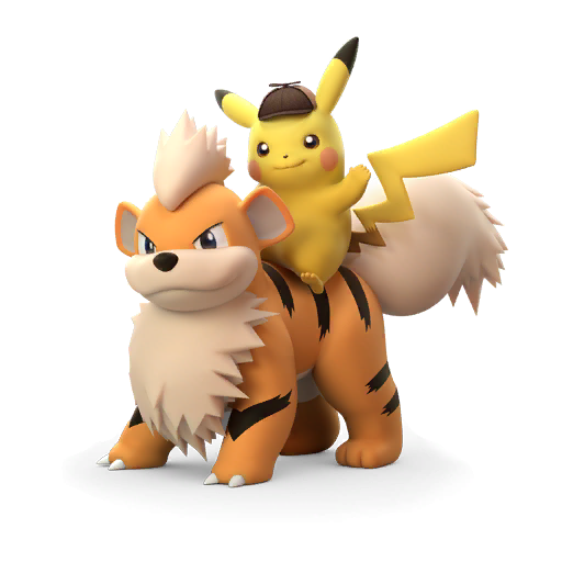Detective Pikachu & Arcanine — 2023 Collaboration Pokémon GO sticker