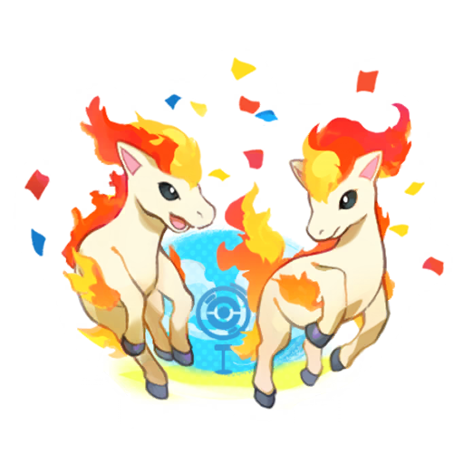 Ponyta — 7th Anniversary #4 Pokémon GO sticker