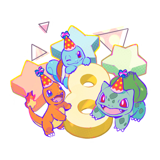 Bulbasaur — 8th Anniversary #3 Pokémon GO sticker