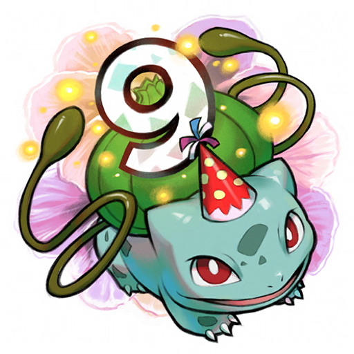 Bulbasaur — 9th Anniversary #1 Pokémon GO sticker