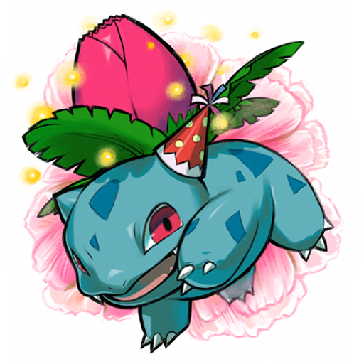 Ivysaur — 9th Anniversary #2 Pokémon GO sticker