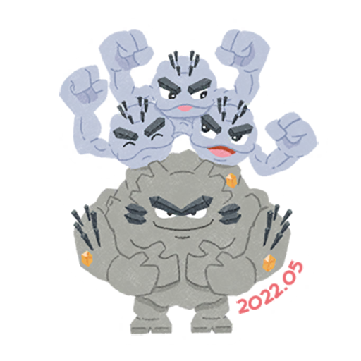 Graveler — Alolaishi #2 Pokémon GO sticker