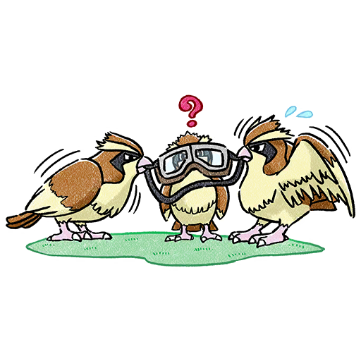 Pidgey — April Fools' Day 2023 #1 Pokémon GO sticker