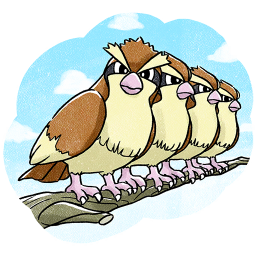 Pidgey — April Fools' Day 2023 #2 Pokémon GO sticker