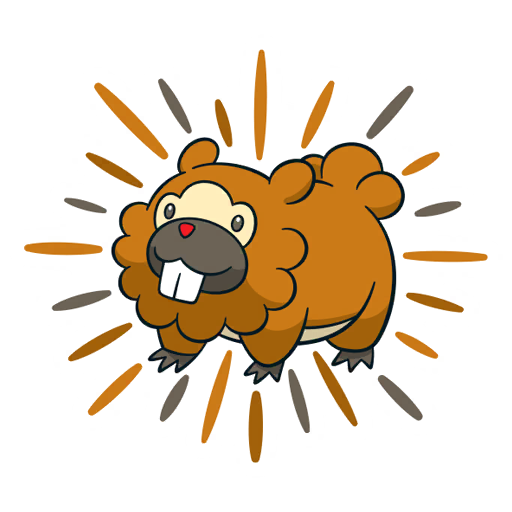 Bidoof Day #3 Pokémon GO sticker