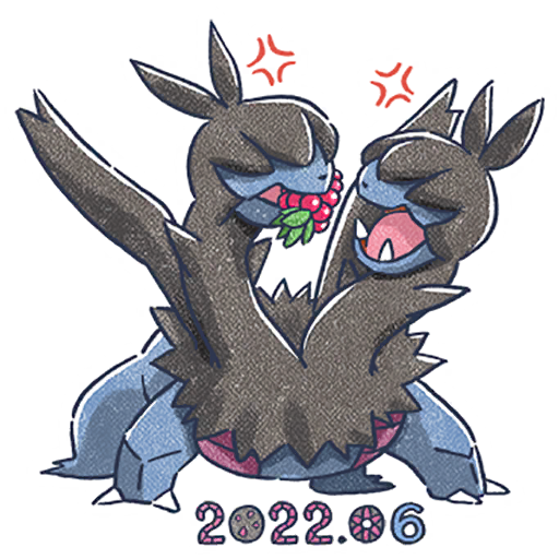 Zweilous — Deino #3 Pokémon GO sticker