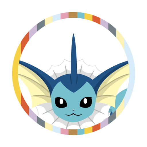 Vaporeon — Eevee & Friends #8 Pokémon GO sticker