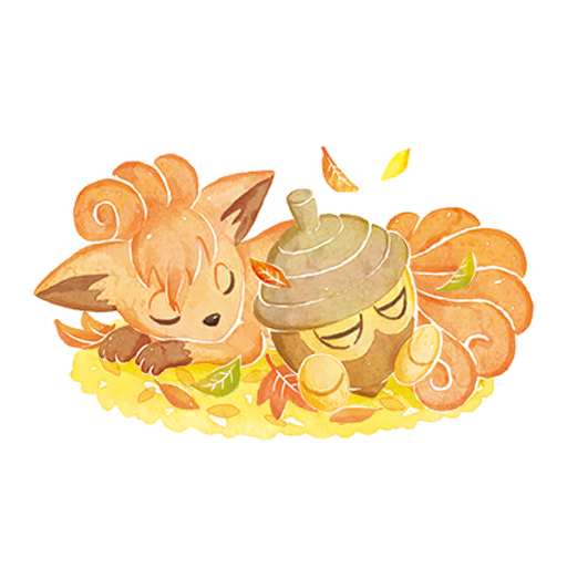 Fall Vulpix Pokémon GO sticker