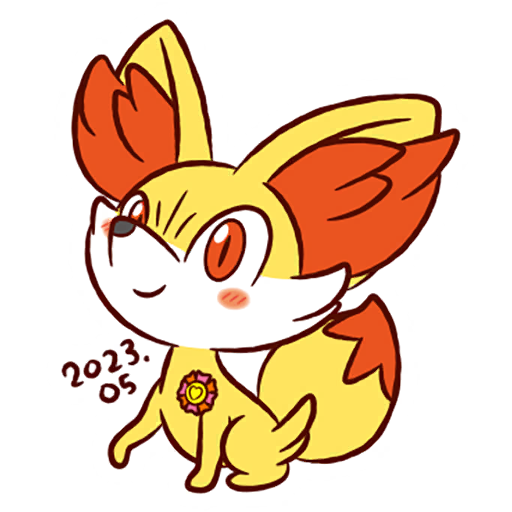 Fennekin #1 Pokémon GO sticker