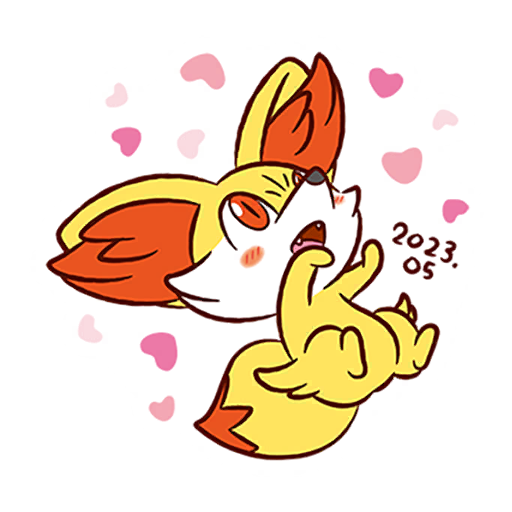 Fennekin #2 Pokémon GO sticker