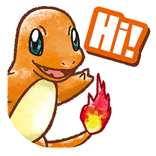 Charmander Saying “Hi!” — Funawari #5 Pokémon GO sticker