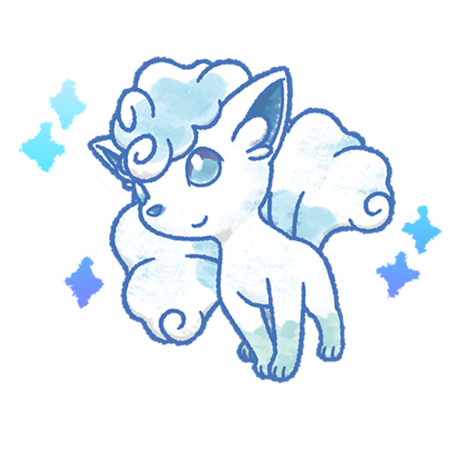Alolan Vulpix — Funwari #2 Pokémon GO sticker