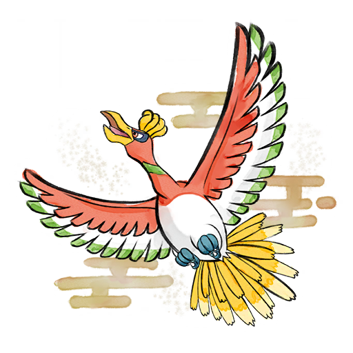 Pokémon GO Tour 2022 Hooh Pokémon GO sticker