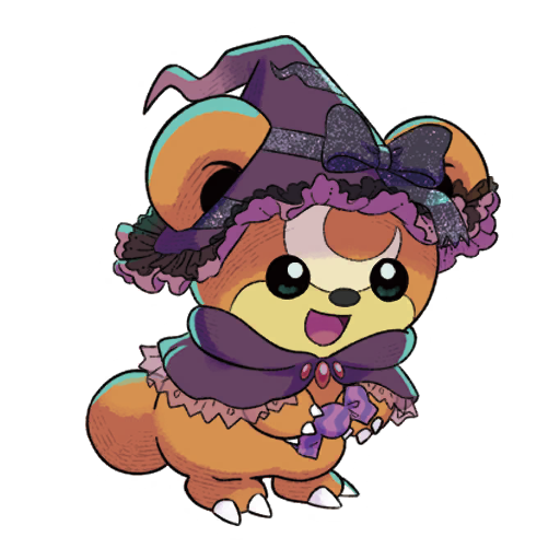 Halloween 2025 Teddiursa Pokémon GO sticker