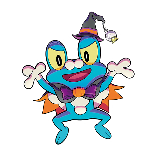 Halloween 2024 Froakie Pokémon GO sticker