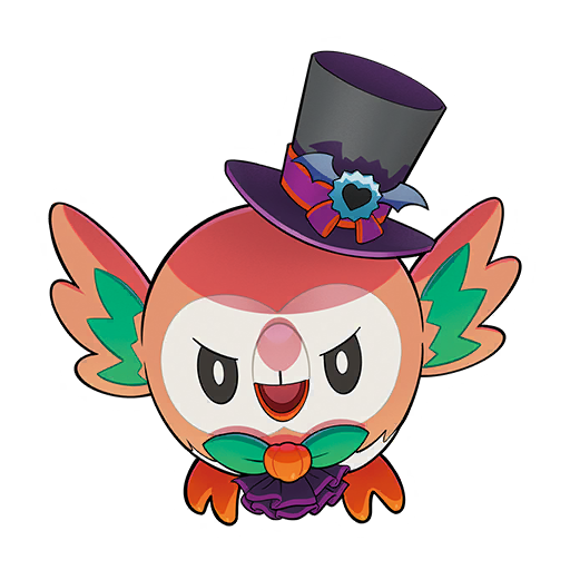 Halloween 2024 Rowlet Pokémon GO sticker