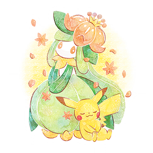 Lilligant & Pikachu — Spring 2023 Pokémon GO sticker