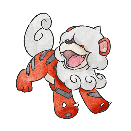 Growlithe — Hisuian Discoveries Pokémon GO sticker