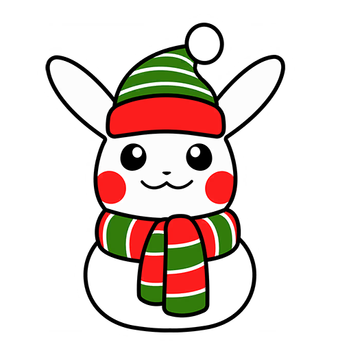 Pikachu — Holiday Event 2022 Snowpika Pokémon GO sticker