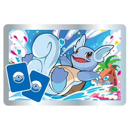Holographic Wartortle Pokémon GO sticker