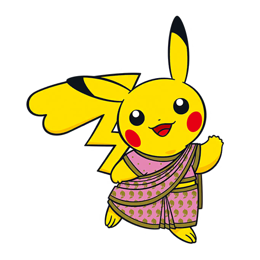 Pikachu — Kurtasaree #1 Pokémon GO sticker