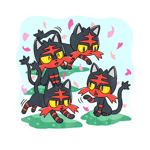 Litten Community Day #1 Pokémon GO sticker