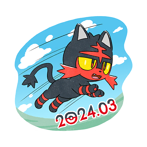 Litten Community Day #2 Pokémon GO sticker